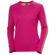 Helly Hansen Women's LIFA Active Stripe Crew Base Layer Magenta 2.0