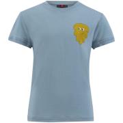 Ulvang Kids' Piny Grapich Tee Smoke Blue/Misted Yellow