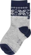 Gridarmor Juniors' Heritage Merino Socks 2p Lt. Grey/Dk Navy/White