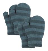 Lindberg Kids' Fjugesta Magic Mitten 2-Pack Petroleum