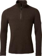 Chevalier Men's Antony Half Zip Wool Pullover  Antler Brown