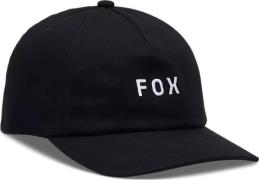 Fox Wordmark Adjustable Hat Black/white