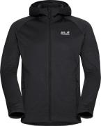 Jack Wolfskin Men's Peak District Hooded Full Zip Black