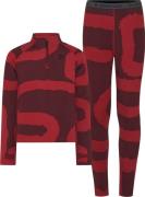 Didriksons Kids' Yotta Printed Set Path L Rust