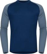 Hellner Men's Wool Warm Base Layer Long Sleeve Dress Blue/Flint Stone