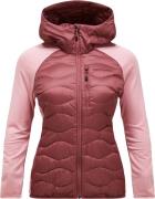 Peak Performance Women's Helium Down Hybrid Hood Wild Rouge