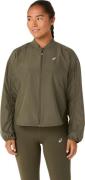 Asics Women's Nagino Run Adjustable Jacket Dark Olive
