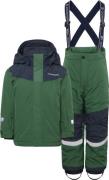 Didriksons Kids' Skare Set Pine Green