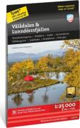 Calazo förlag Vålådalen & Lunndörrsfjällen 1:25 000 NoColour
