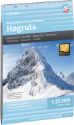 Calazo förlag Høyfjellskart Høgruta 1:25 000 NoColour
