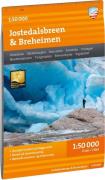 Calazo förlag Jostedalsbreen & Breheimen 1:50 000 Hiking map