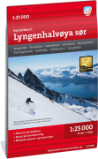 Calazo förlag Høyfjellskart Lyngenhalvøya sør 1:25.000 Alpine map
