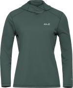 Jack Wolfskin Women's Prelight Suncool Hoody Sago Palm