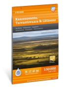 Calazo förlag Kaaresuvanto, Tarvantovaara & Lätäseno 1:50 000 Hiking m...