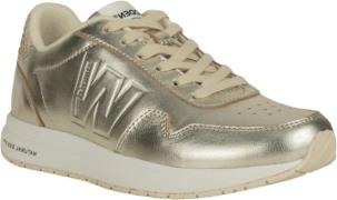 Woden Nora Natural Soft Metallic Kvinde Gold Sneakers Str 40 - Læder h...