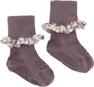 GoBabyGo Nonslip Socks - Bamboo / Liberty Str 2-3y (size - Misty Plum ...