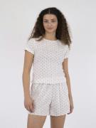 Neo Noir Lonnie Pointelle Heart Top Kvinde White Toppe Str 40 - hos Ma...