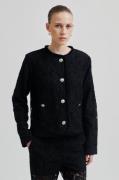 Second Female Border Jacket Kvinde Black Overgangsjakker Str XS - hos ...