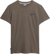 Superdry Essential Logo EMB TEE Mand Cocoa Brown Marl Kortærmede T-shi...