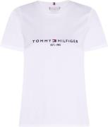 Tommy Hilfiger Heritage Hilfiger CNK REG TEE Kvinde White Kortærmede T...