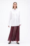 REMAIN Oversize Shirt Kvinde Bright White Langærmede Skjorter Str 40 -...