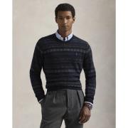 Polo Ralph Lauren 2/175 Wool Rws-lsl-plo Mand Navy Combo Sweaters Str ...