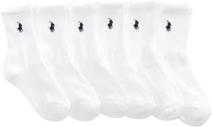 Polo Ralph Lauren Cottonclassic Crew-sox Str 4/7 - Hvid Strømper hos M...