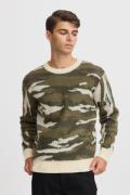 Casual Friday Cfklaes Camo Knit Mand Deep Depths Sweaters Relaxed Fit ...