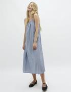 mbyM Teslanam Kvinde Blue White Stripe Maxi Kjoler Str L - hos Magasin