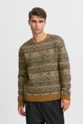 Casual Friday Cfklaes Crew Neck Mulit Knit Mand Gothic Olive Sweaters ...