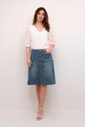 Cream Crlone Skirt Kvinde Light Blue Denim Midi Nederdele Str 40 - hos...