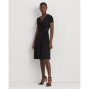 Lauren Ralph Lauren STR Matte Jerseydress Kvinde Sort Midi Kjoler Str ...