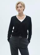 MANGO Cardigan. - Lucca Kvinde Black Cardigans Str S - hos Magasin