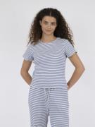 Neo Noir Lonnie Stripe Tee Kvinde Blue Toppe Str 40 - hos Magasin