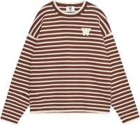 Wood Wood Wwtya Striped Oversized Jumper Kvinde Acorn Langærmede T-shi...