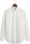 Gant REG Oxford Shirt Mand White Langærmede Skjorter Str L - hos Magas...