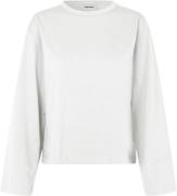 Modström Hellenmd LS Tshirt Kvinde Soft White Kortærmede T-shirts Str ...