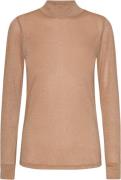 HUNKØN Cattia Blouse Kvinde Burned Peach Sweaters Str L - hos Magasin