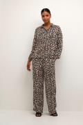 Kaffe Kamarta Shirt Kvinde Leopard Print Langærmede Skjorter Str 40 - ...