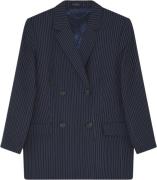 2NDDAY 2ND Herman Pinstripe Kvinde Dark Blue Pinstripe Blazere Str 40 ...