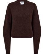 Marella Ovidio Sweater Alpaca Wool Blend Kvinde Brown Sweaters Str L -...