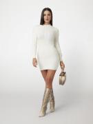 GUESS Livia LS Mock Neck Dress Swtr Kvinde Cream White Toppe Str L - h...