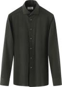 ETON Melange Fourway Stretch Shirt, DAR Mand Grøn Langærmede Skjorter ...