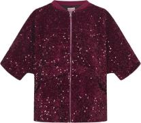 HUNKØN Kaia Sequin Jacket Kvinde Deep Red Overgangsjakker Str S - hos ...