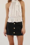 Designers Remix Maya Button Skirt Kvinde Sort Korte Nederdele Str 40 -...