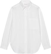 Marc O’Polo Blouse, Long Sleeve, Kent Collar, p Kvinde White Langærmed...