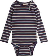 PETIT PIAO Body L/S Modal Multi Striped Str 80 cm - Dark Cherry Multi ...