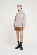 Gestuz Manzigz Wool Rollneck Noos Kvinde String Melange Sweaters Str L...