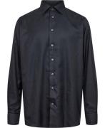 ETON Solid King Oxford Shirt, Black, 37 Mand Sort Langærmede Skjorter ...