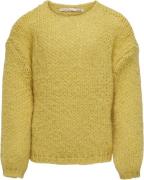 ONLY Kognewnordic Life LS Oneck KNT Kvinde Misted Yellow Sweaters Str ...